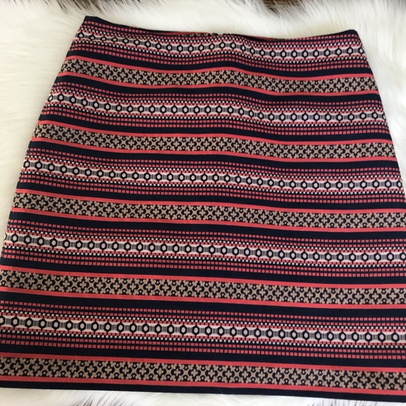 LOFT Dresses & Skirts - Loft brocade striped shift skirt
